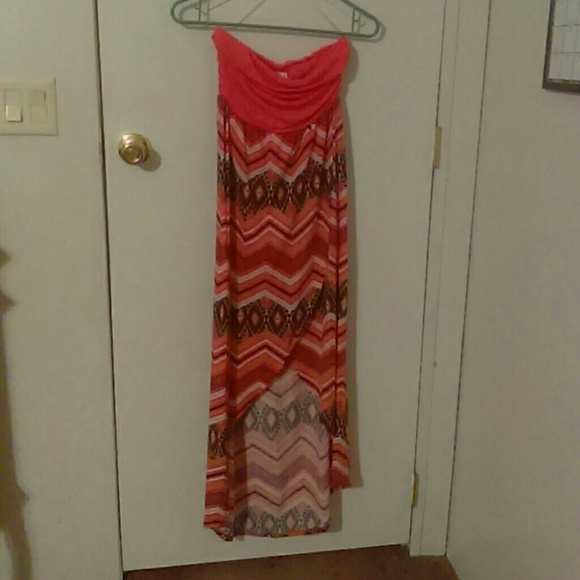 patterned strapless dress - Picture 1 of 1